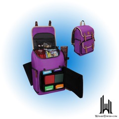 AP ENHANCE TABLETOP CARD STORAGE BACKPACK MID-SIZE PURPLE